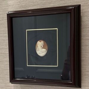 Vintage Cameo Framed